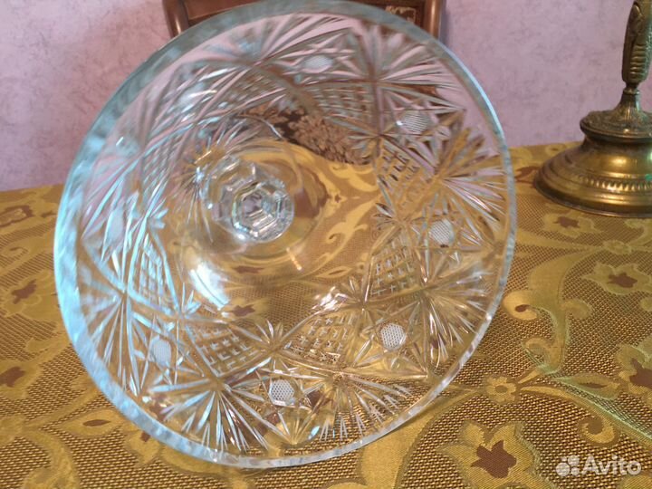 Ваза для фруктов.Конфетница. Хрусталь