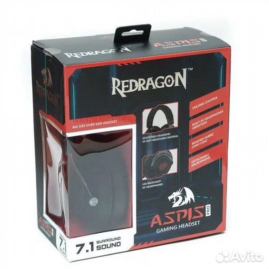 Наушники reddragon pro. Наушники Redragon Aspis Pro 64219. Ред драгон микрофон. Наушники с микрофоном Redragon Aspis Pro 7.1, 2,0м провод (64219) !!!распродажа!!!. Наушники REDDRAGON Aspis Pro драйвер.