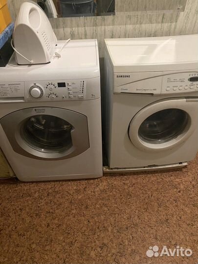 Стиральная машина и надувной бассейн