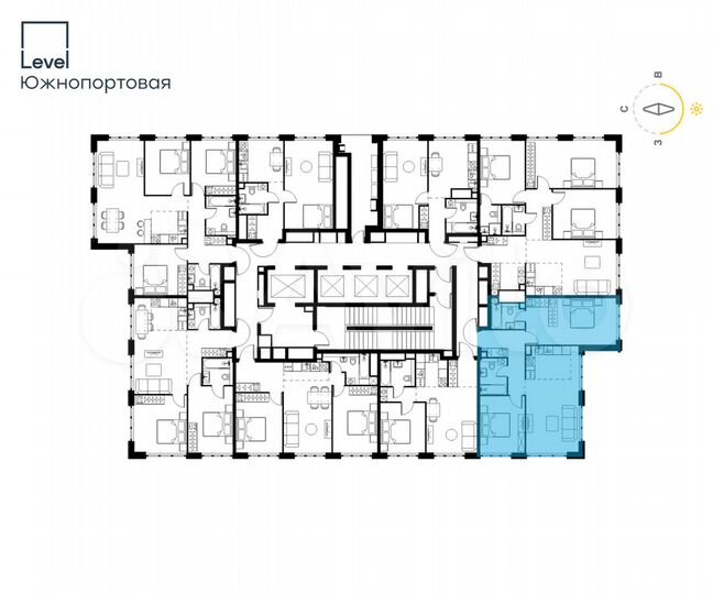 3-к. квартира, 72 м², 33/47 эт.