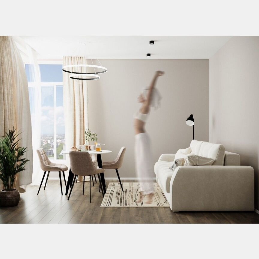 2-к. квартира, 46,6 м², 2/8 эт.