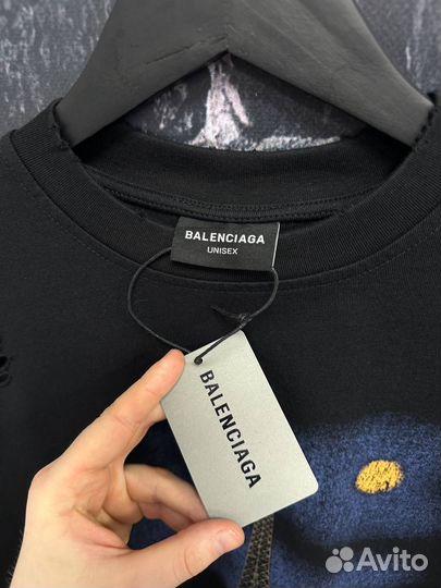 Лонгслив Balenciaga Paris Moon