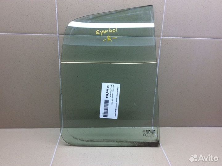Стекло двери (форточка) заднее правое Renault