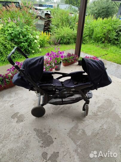 Прогулочная коляска для двойни CAM twin pulsar б/у
