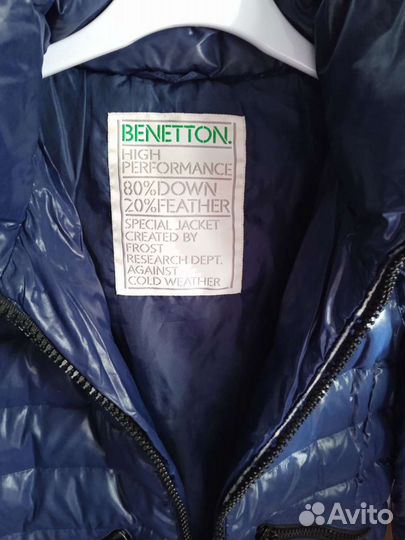 Бомбер пуховик benetton