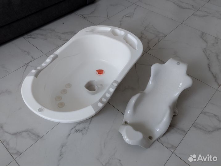 Ванночка для новорожденных с горкой