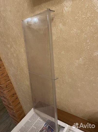 Полка из огргстекла для эконом панелей 58*24