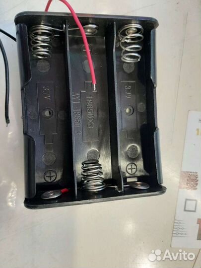 Корпус под 3 шт. аккумулятора тип 18650