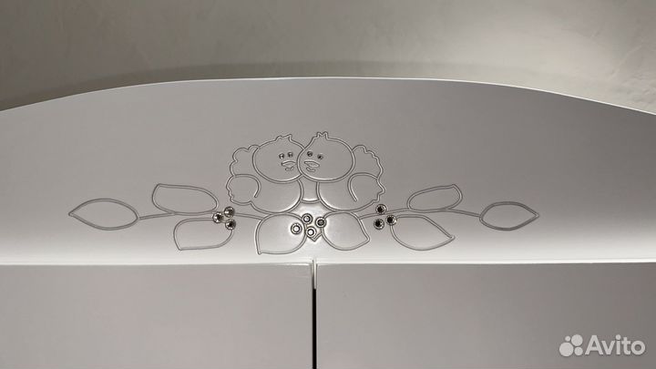 Шкаф двустворчатый детский белый Можга