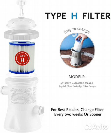 Картриджный насос-фильтр Intex 28602, 1250 л/ч