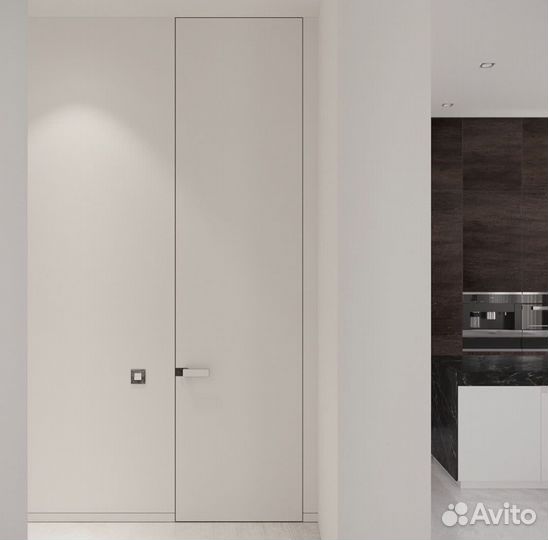 Скрытые двери invisible под покраску или отделку