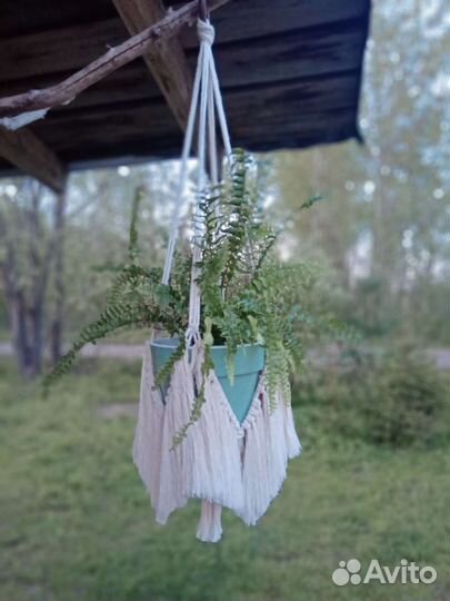 Подвес макраме для кашпо