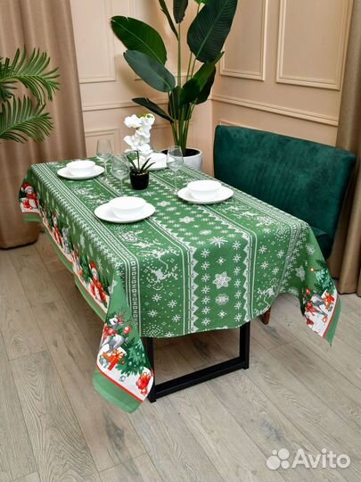 Скатерть лен на стол