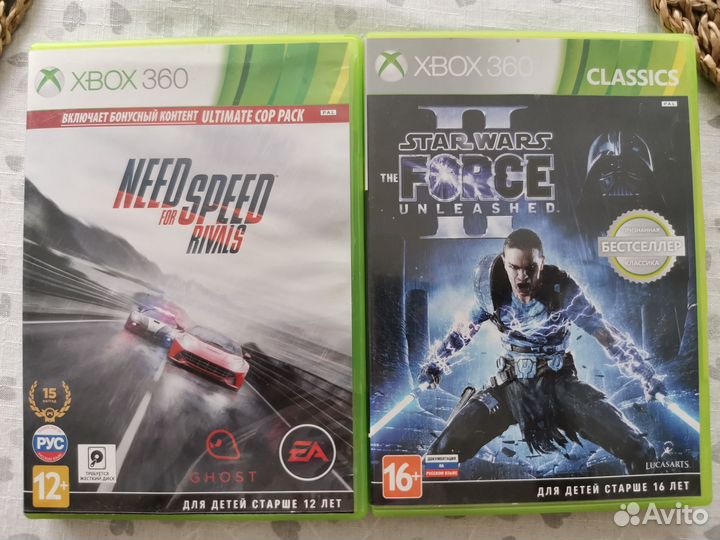 Need for speed rivals и swtfu 2 xbox 360