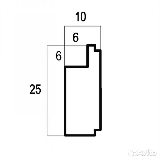 102-14 Интерьерный багет, Багет 25, 