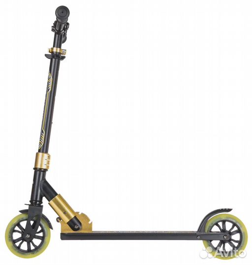 Самокат TechTeam Comfort 145 Lux чёрно-жёлтый 2022