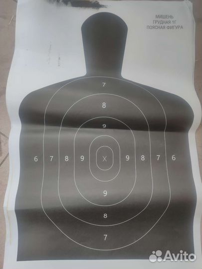Мишени для стрельбы грудная, поясная