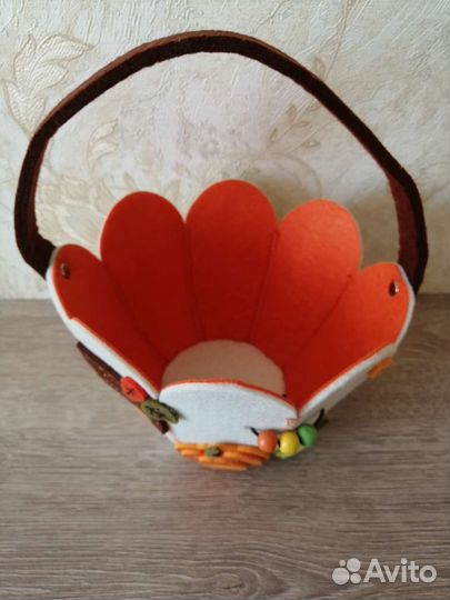 Корзинка из фетра