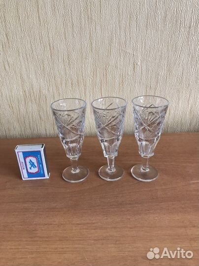 Хрустальные рюмки СССР, стаканы