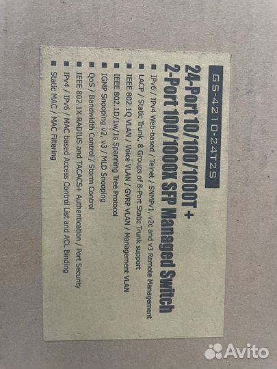 Коммутатор planet GS 4210-24t2s