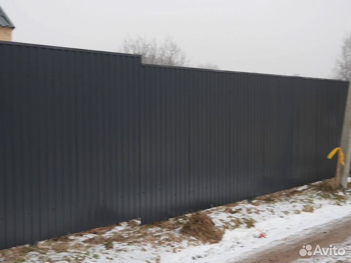 Откатные ворота с установкой