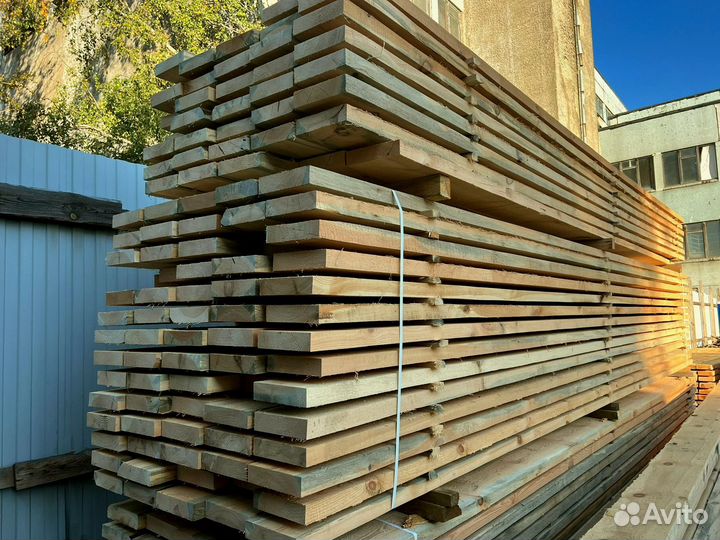 Доска обрезная 50х200х6000мм от производителя