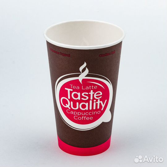 Стакан картонный 400мл 1-сл. 