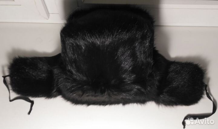 Мужская шапка-ушанка из байбака