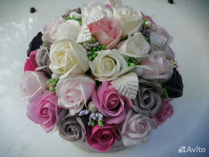 Букет из мыльных цветов
