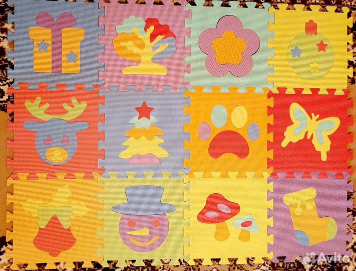 Коврик детский пазл из эва