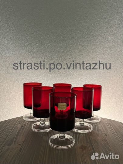 Набор из фужеров и рюмок Франция