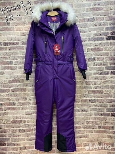 Зимний женский комбинезон