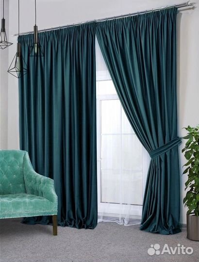 Шторы бархат. Новые. 4 метра