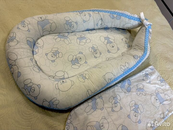 Кокон для новорожденных гнездышко