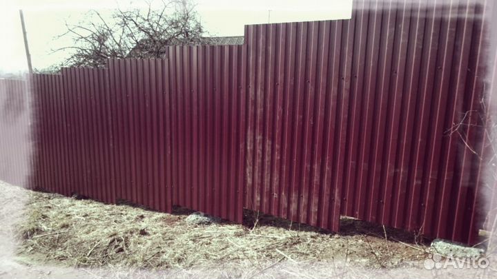 Забор из профнастила