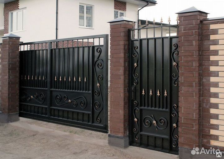 Ворота кованые