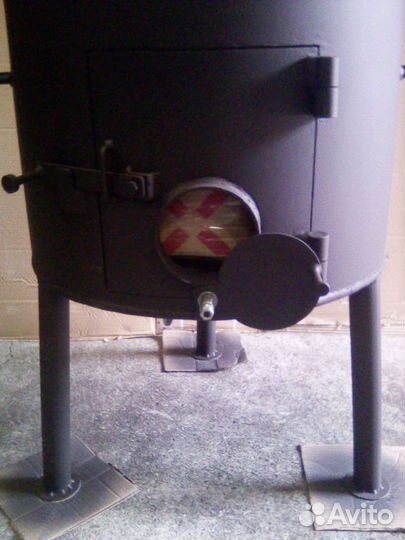 Печь под казан 22 литра с трубой из нержавейки