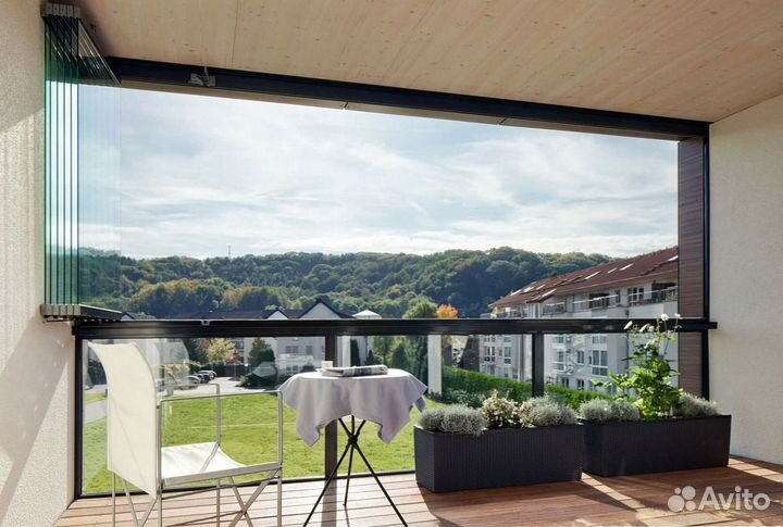 Безрамное остекление