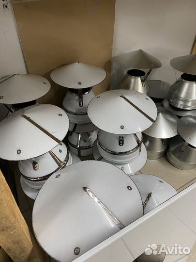 Оголовки и зонты, Кронштейны,хомуты для дымоходов