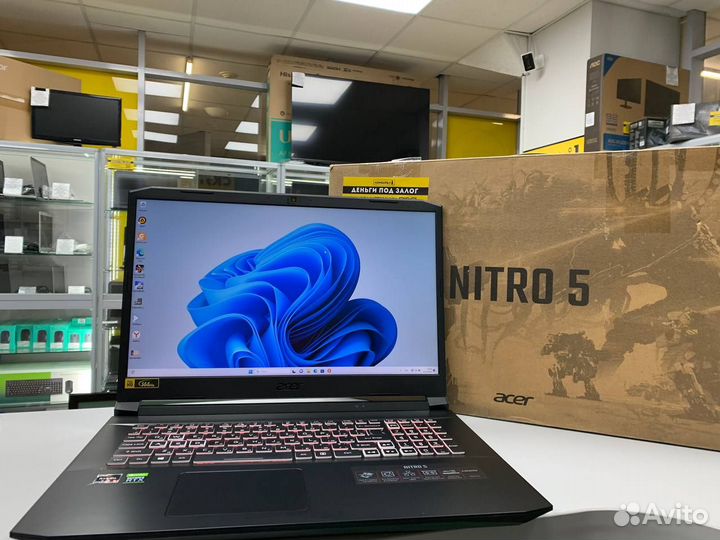 Ноутбук Acer Nitro AMD Ryzen 5 6 ядер/RTX 3060 6Gb