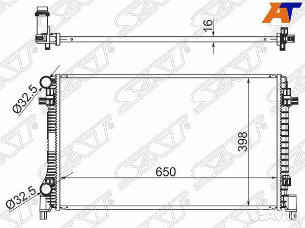 Радиатор audi TT
