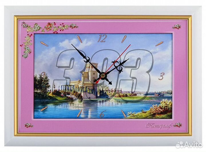 Часы с панорамным видом Петергоф (20*30 см (21823)