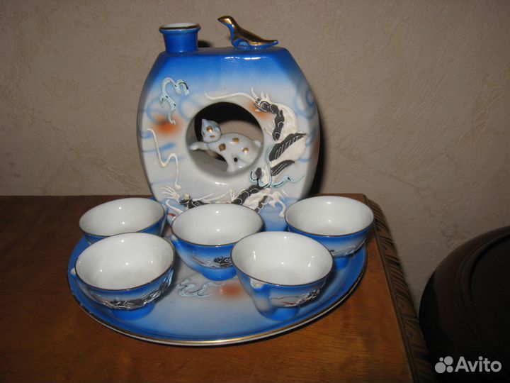 Набор поющий для сакэ Kutani Япония