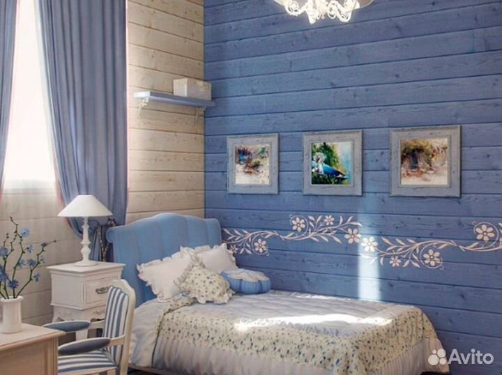 Евровагонка сосна окрашеннаяDF60