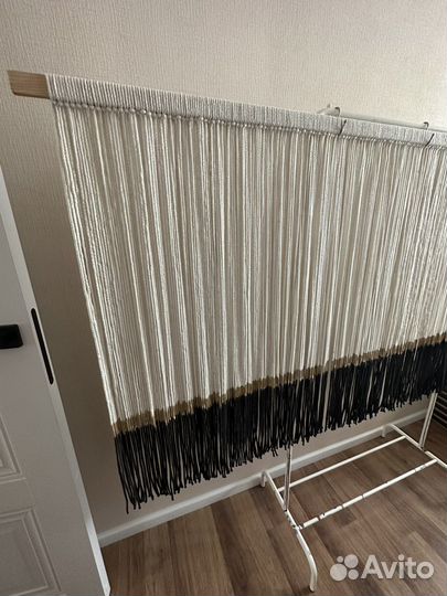 Дизайнерская штора/панно макраме