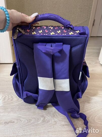 Рюкзак школьный каркасный для девочки