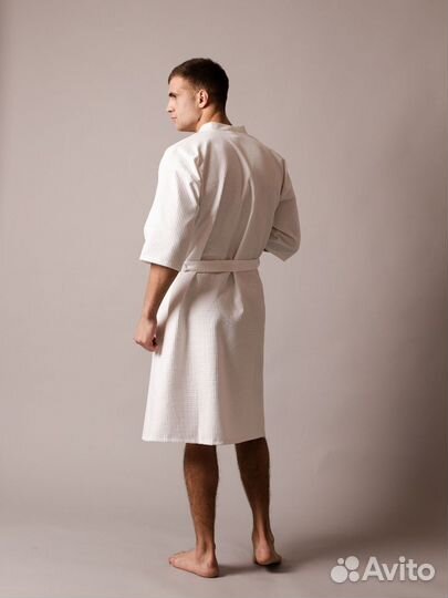 Халат вафельный белый для гостиниц и отелей