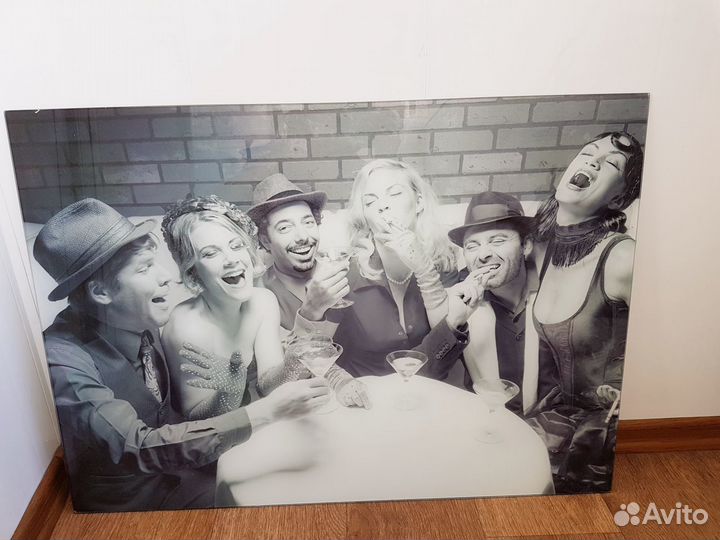 Картина на стекле лофт