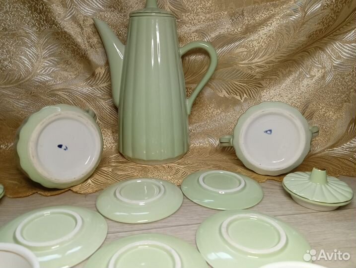 Сервиз чайный кофейный новый 14 предметов ГДР