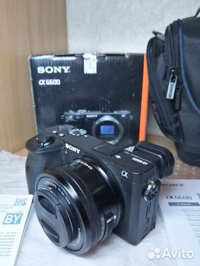 Sony A6600(16-50mm+Фильтр) +8гб+Сумка+Коробка+